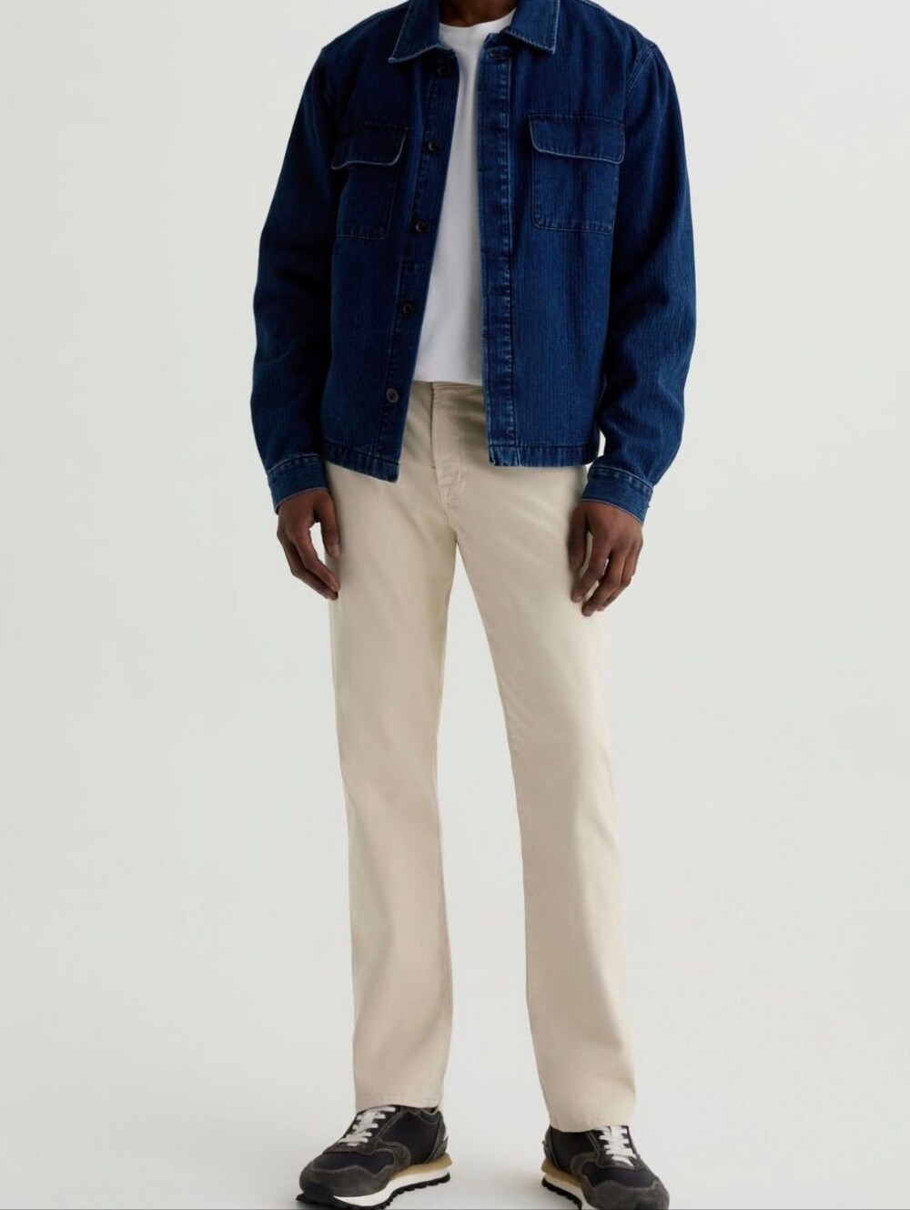 AG Graduate Trouser Fit Straight Fit Chino Jeans in Beige